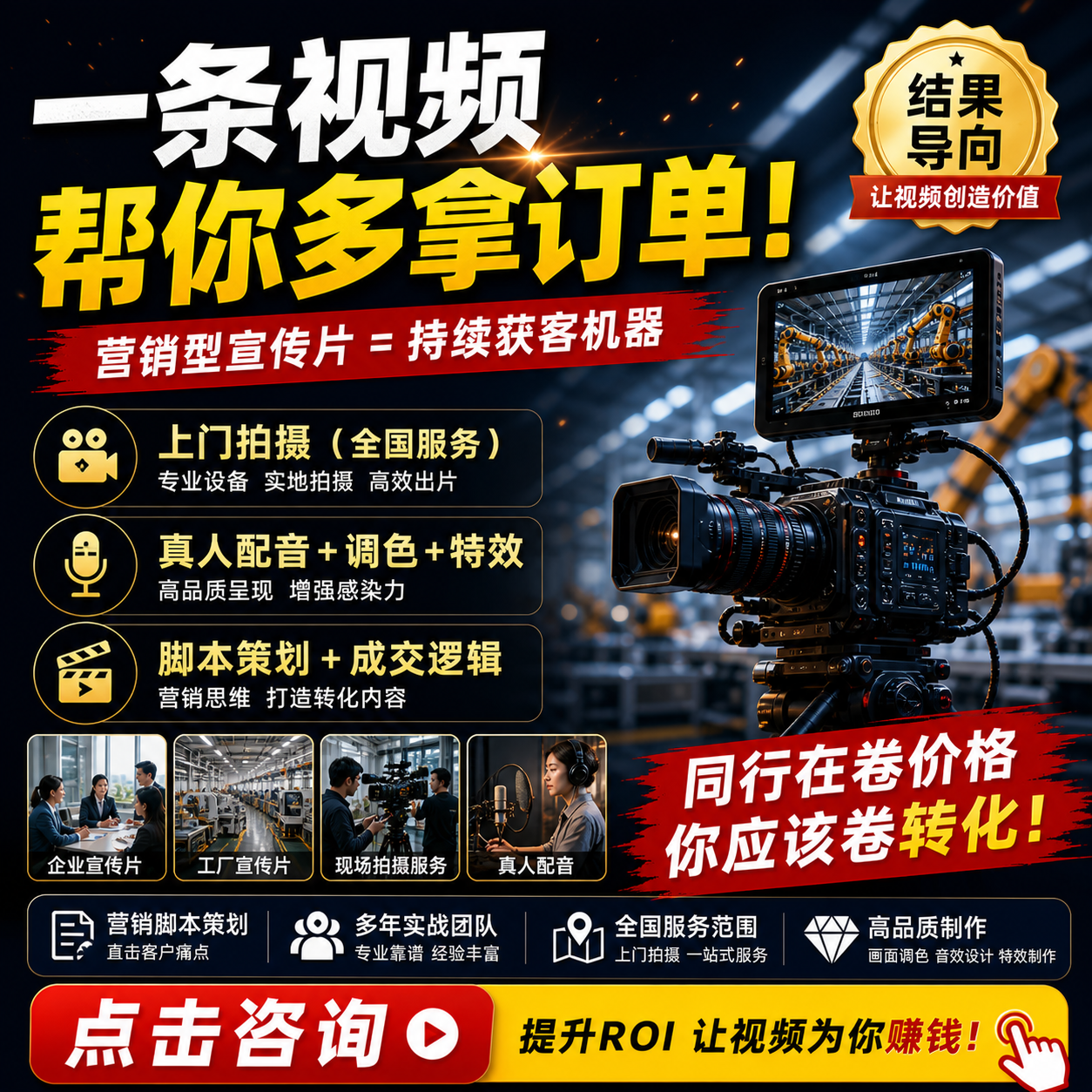 如何让企业宣传片帮你拿订单？专业营销脚本策划，打造拒绝低转化的获客机器